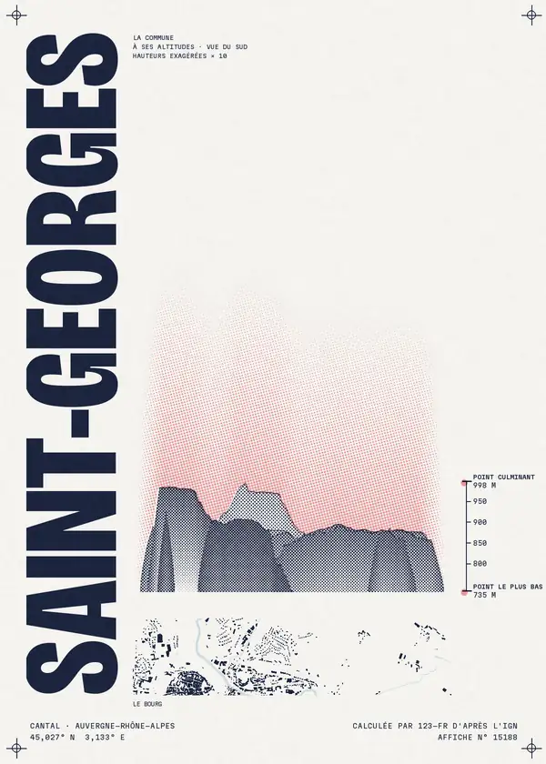 Affiche de Saint-Georges, calculée par 123-fr d'après l'IGN