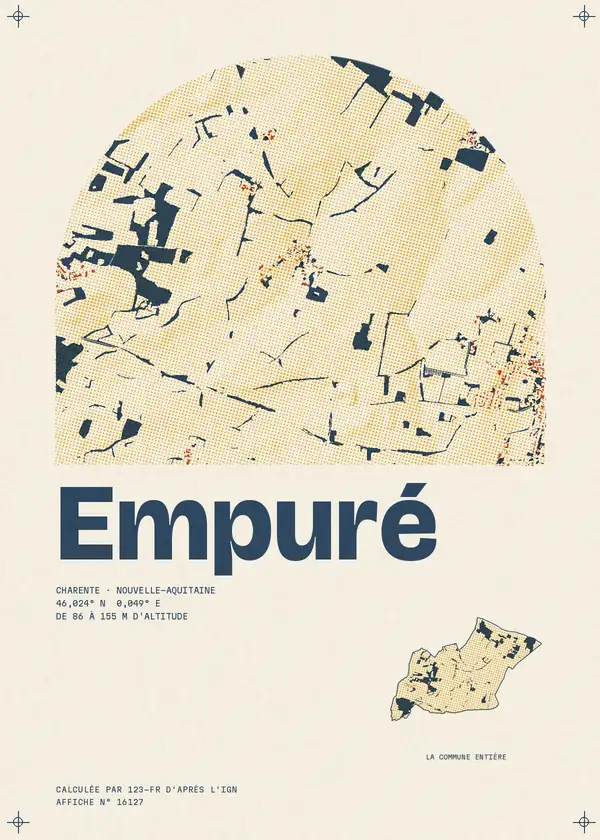 Affiche de Empuré, calculée par 123-fr d'après l'IGN