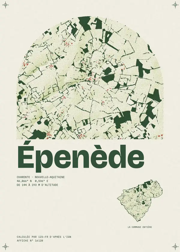 Affiche de Épenède, calculée par 123-fr d'après l'IGN
