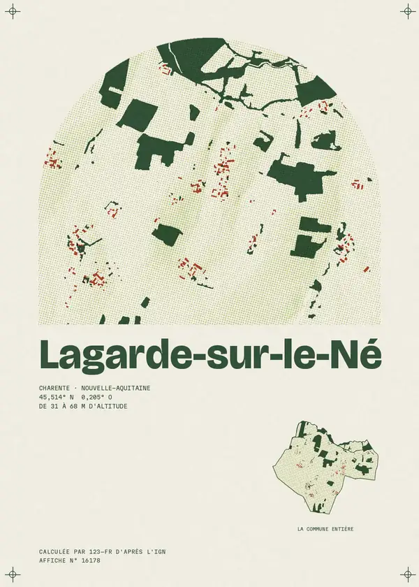 Affiche de Lagarde-sur-le-Né, calculée par 123-fr d'après l'IGN