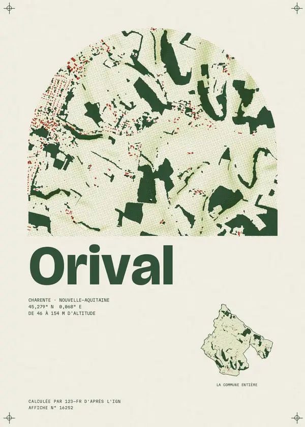 Affiche de Orival, calculée par 123-fr d'après l'IGN