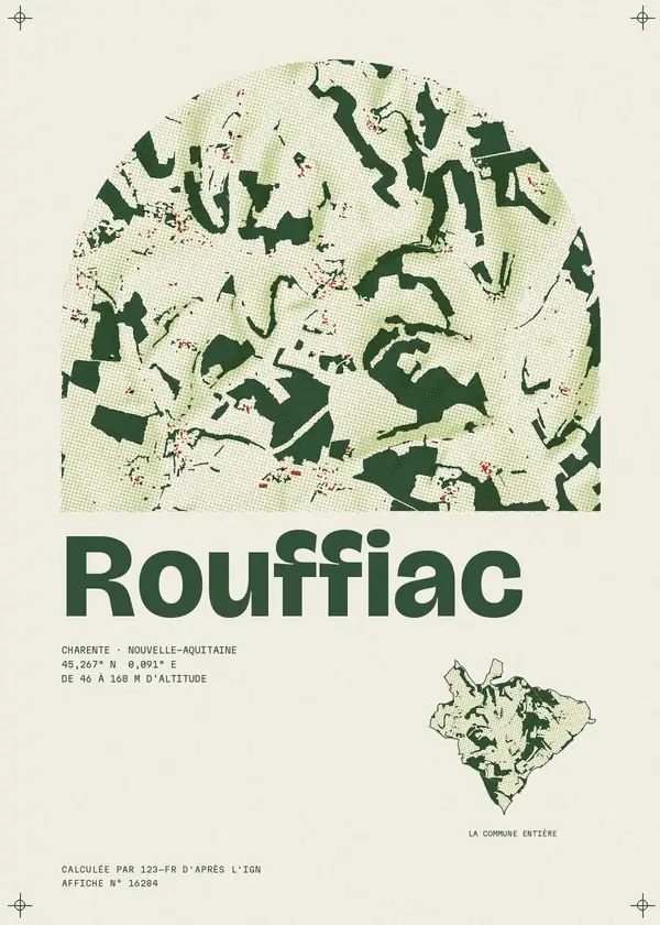 Affiche de Rouffiac, calculée par 123-fr d'après l'IGN