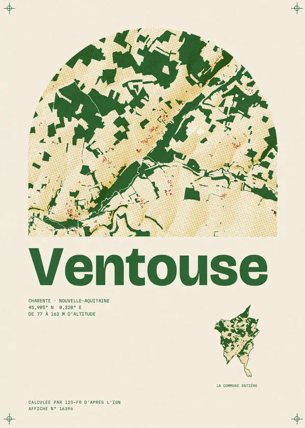 Affiche de Ventouse, calculée par 123-fr d'après l'IGN