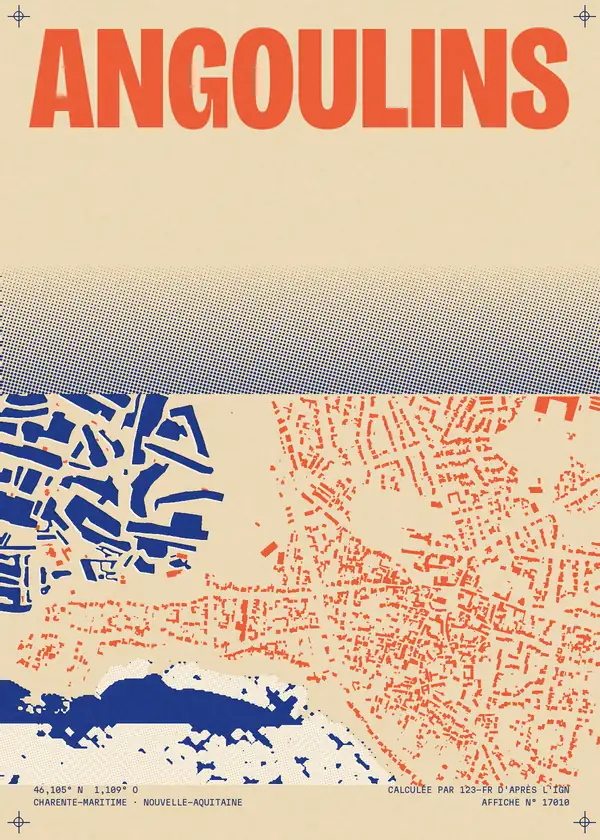 Affiche de Angoulins, calculée par 123-fr d'après l'IGN