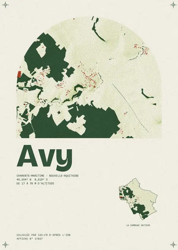 Affiche de Avy, calculée par 123-fr d'après l'IGN