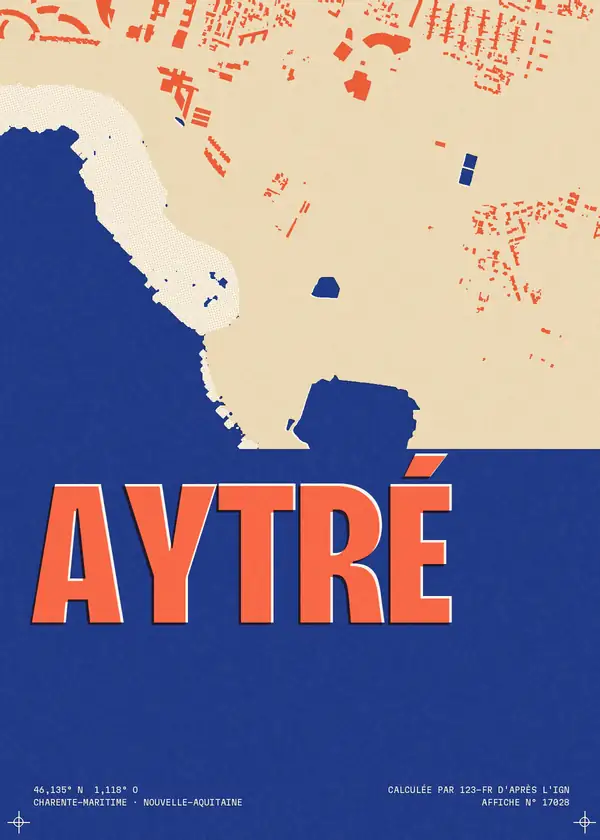 Affiche de Aytré, calculée par 123-fr d'après l'IGN