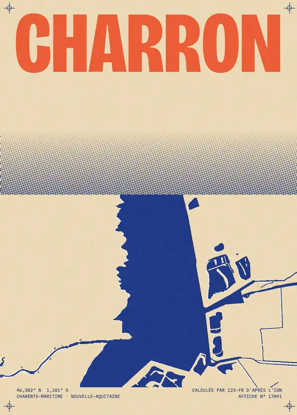 Affiche de Charron, calculée par 123-fr d'après l'IGN