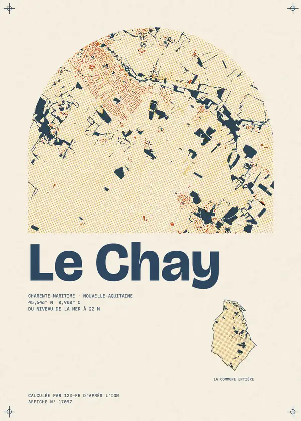 Affiche de Le Chay, calculée par 123-fr d'après l'IGN