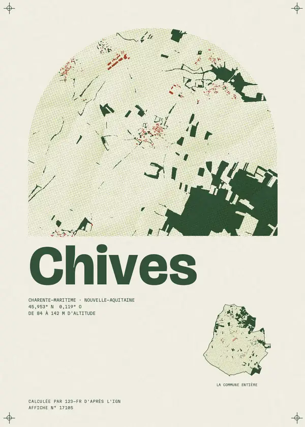 Affiche de Chives, calculée par 123-fr d'après l'IGN