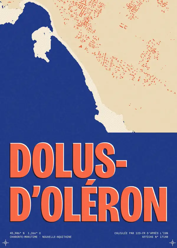 Affiche de Dolus-d'Oléron, calculée par 123-fr d'après l'IGN