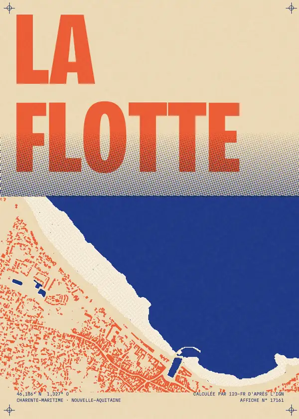 Affiche de La Flotte, calculée par 123-fr d'après l'IGN