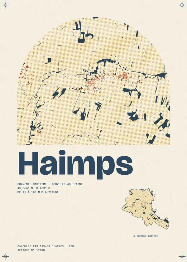 Affiche de Haimps, calculée par 123-fr d'après l'IGN