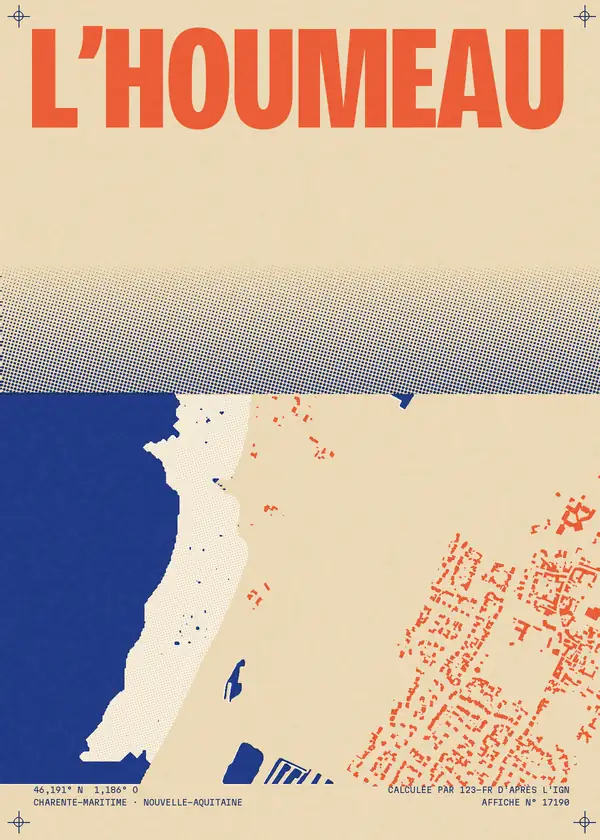 Affiche de L'Houmeau, calculée par 123-fr d'après l'IGN