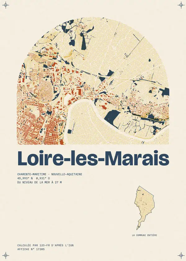 Affiche de Loire-les-Marais, calculée par 123-fr d'après l'IGN