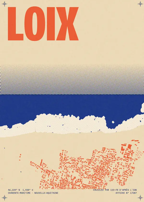 Affiche de Loix, calculée par 123-fr d'après l'IGN