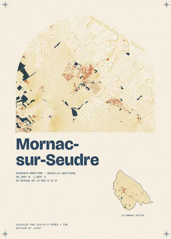 Affiche de Mornac-sur-Seudre, calculée par 123-fr d'après l'IGN