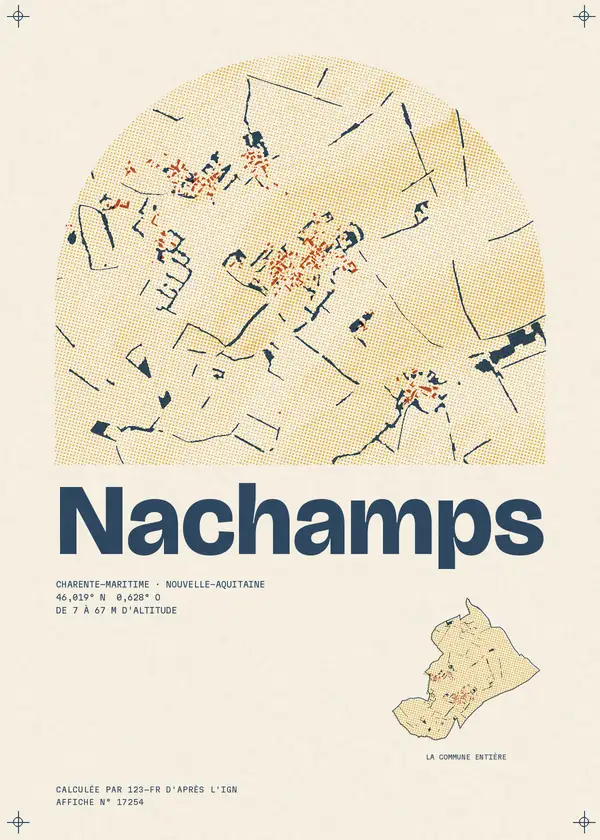 Affiche de Nachamps, calculée par 123-fr d'après l'IGN