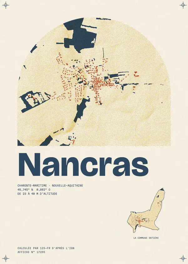 Affiche de Nancras, calculée par 123-fr d'après l'IGN