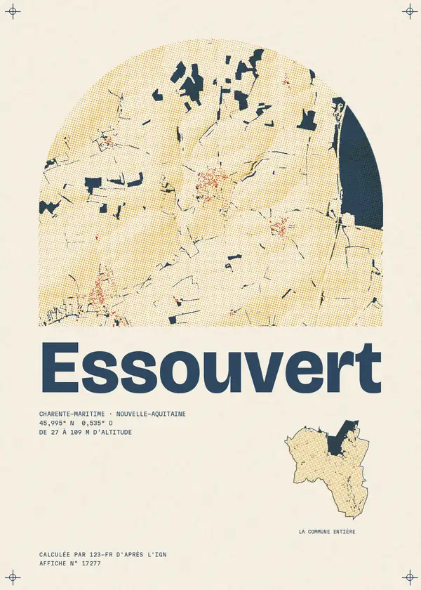 Affiche de Essouvert, calculée par 123-fr d'après l'IGN