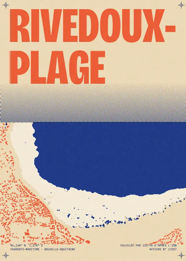 Affiche de Rivedoux-Plage, calculée par 123-fr d'après l'IGN