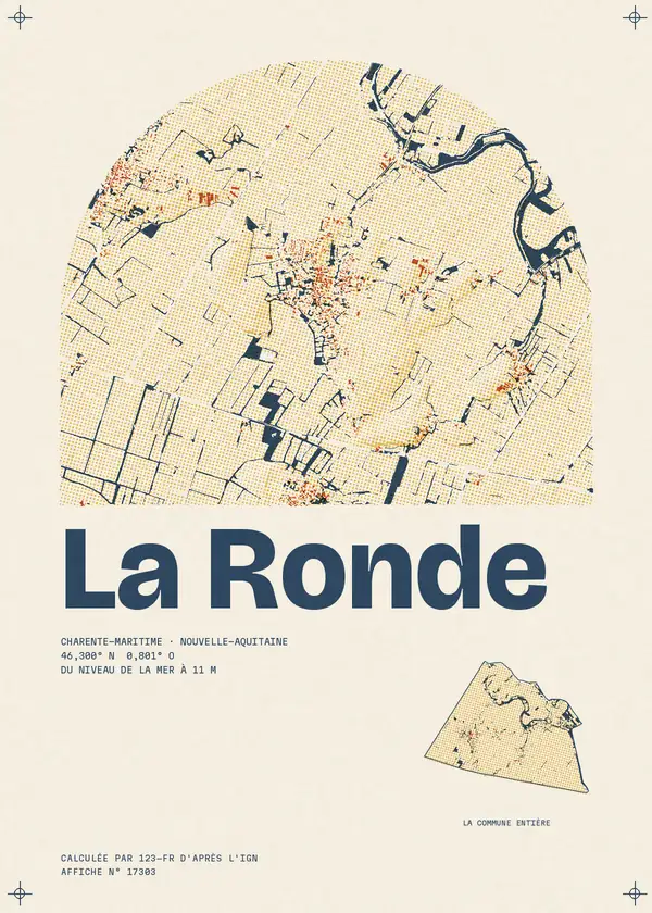 Affiche de La Ronde, calculée par 123-fr d'après l'IGN