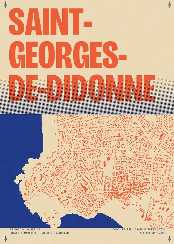 Affiche de Saint-Georges-de-Didonne, calculée par 123-fr d'après l'IGN