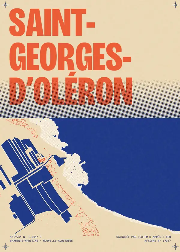 Affiche de Saint-Georges-d'Oléron, calculée par 123-fr d'après l'IGN