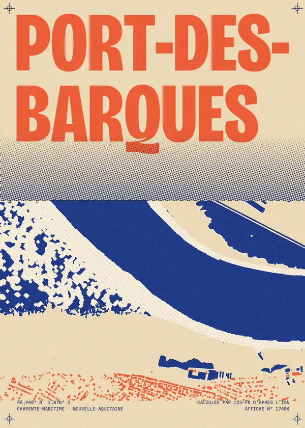 Affiche de Port-des-Barques, calculée par 123-fr d'après l'IGN