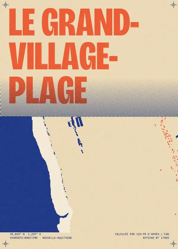 Affiche de Le Grand-Village-Plage, calculée par 123-fr d'après l'IGN