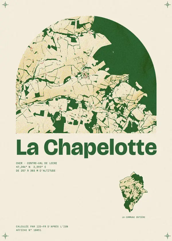 Affiche de La Chapelotte, calculée par 123-fr d'après l'IGN