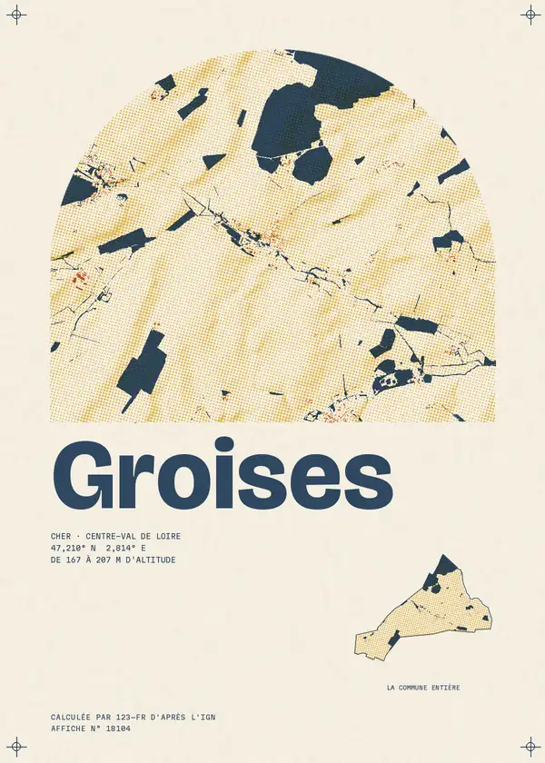 Affiche de Groises, calculée par 123-fr d'après l'IGN