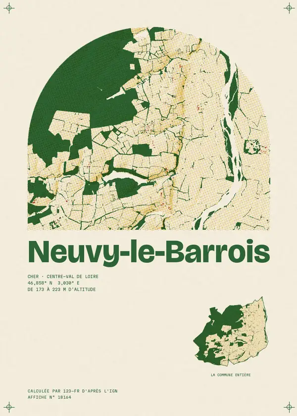 Affiche de Neuvy-le-Barrois, calculée par 123-fr d'après l'IGN