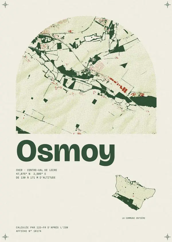 Affiche de Osmoy, calculée par 123-fr d'après l'IGN