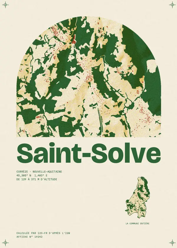 Affiche de Saint-Solve, calculée par 123-fr d'après l'IGN