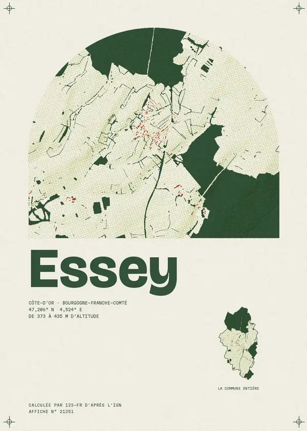 Affiche de Essey, calculée par 123-fr d'après l'IGN