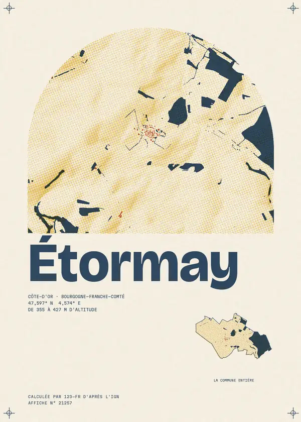 Affiche de Étormay, calculée par 123-fr d'après l'IGN