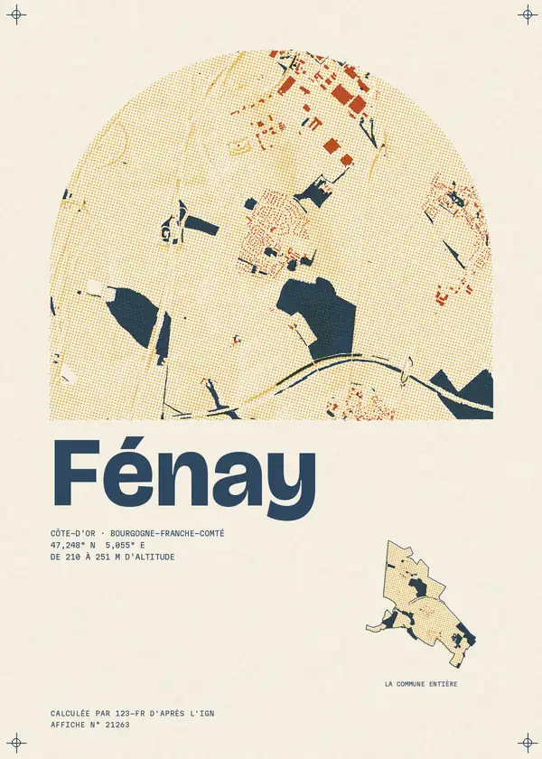 Affiche de Fénay, calculée par 123-fr d'après l'IGN