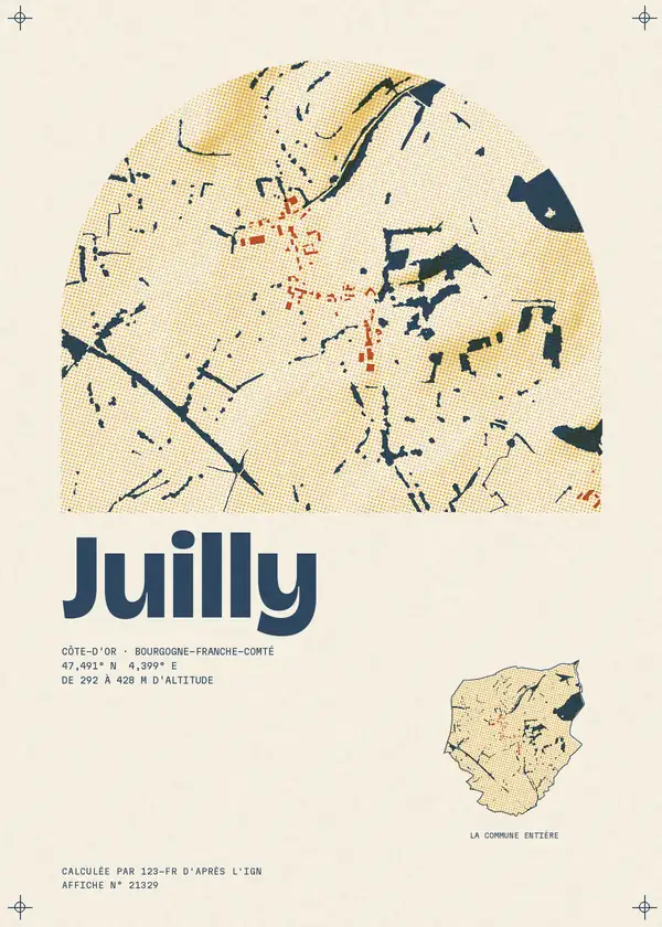 Affiche de Juilly, calculée par 123-fr d'après l'IGN
