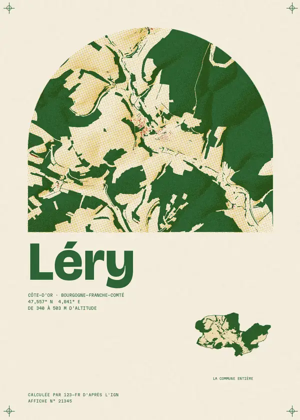 Affiche de Léry, calculée par 123-fr d'après l'IGN