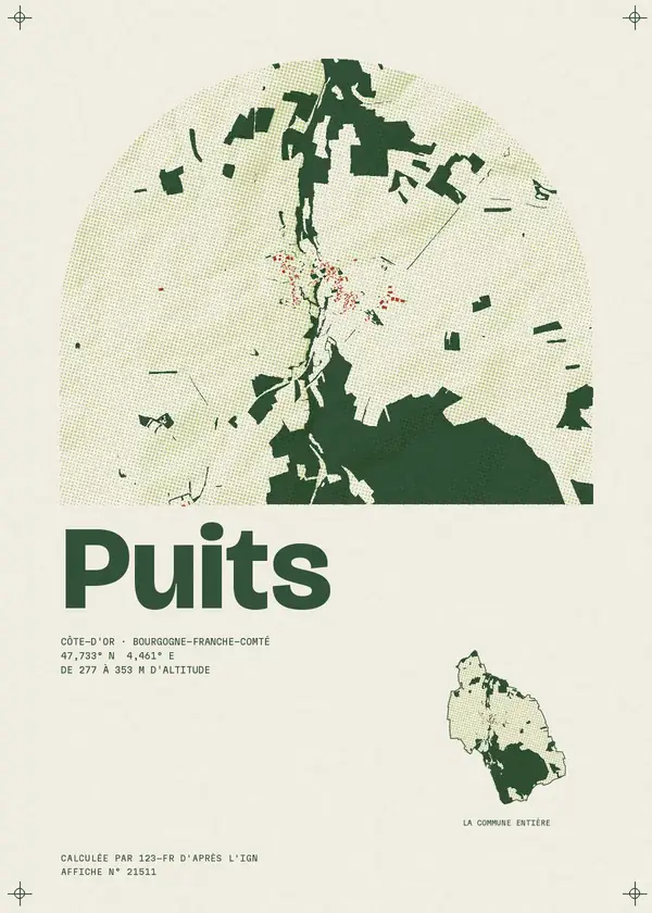 Affiche de Puits, calculée par 123-fr d'après l'IGN