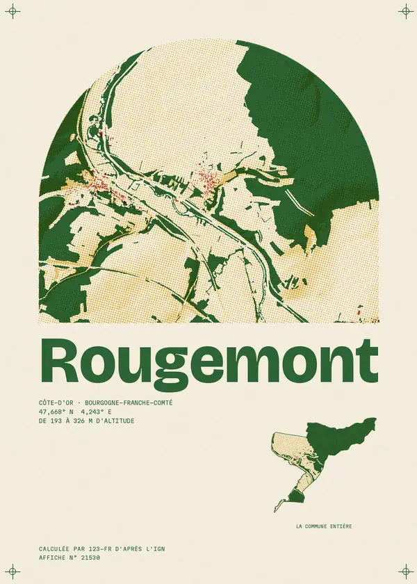 Affiche de Rougemont, calculée par 123-fr d'après l'IGN