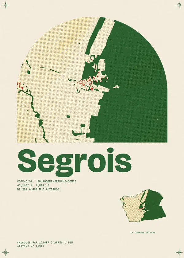 Affiche de Segrois, calculée par 123-fr d'après l'IGN