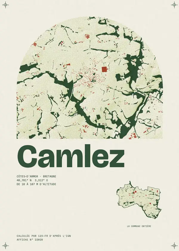 Affiche de Camlez, calculée par 123-fr d'après l'IGN