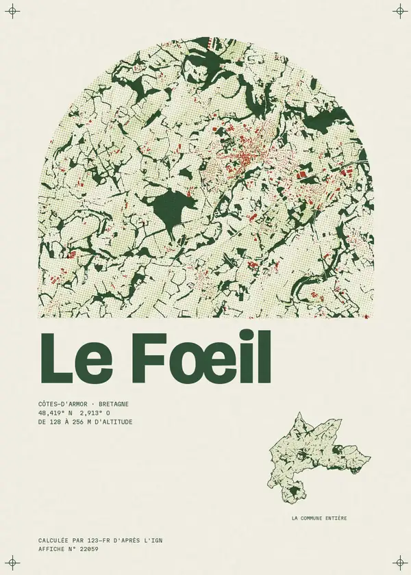 Affiche de Le Fœil, calculée par 123-fr d'après l'IGN