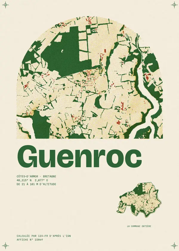 Affiche de Guenroc, calculée par 123-fr d'après l'IGN