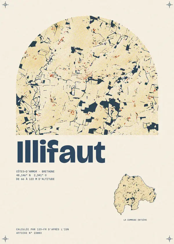 Affiche de Illifaut, calculée par 123-fr d'après l'IGN