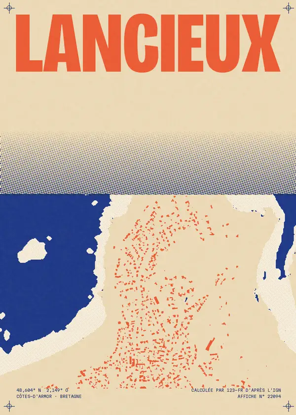 Affiche de Lancieux, calculée par 123-fr d'après l'IGN