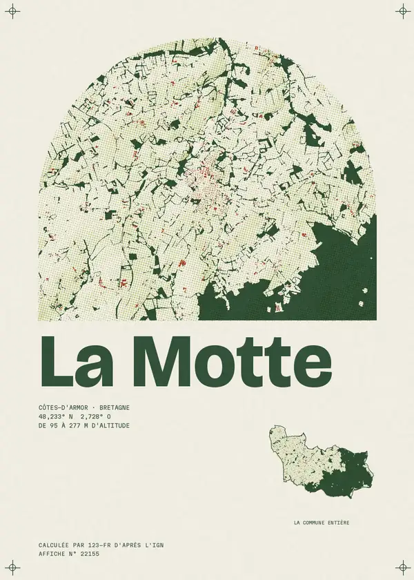 Affiche de La Motte, calculée par 123-fr d'après l'IGN