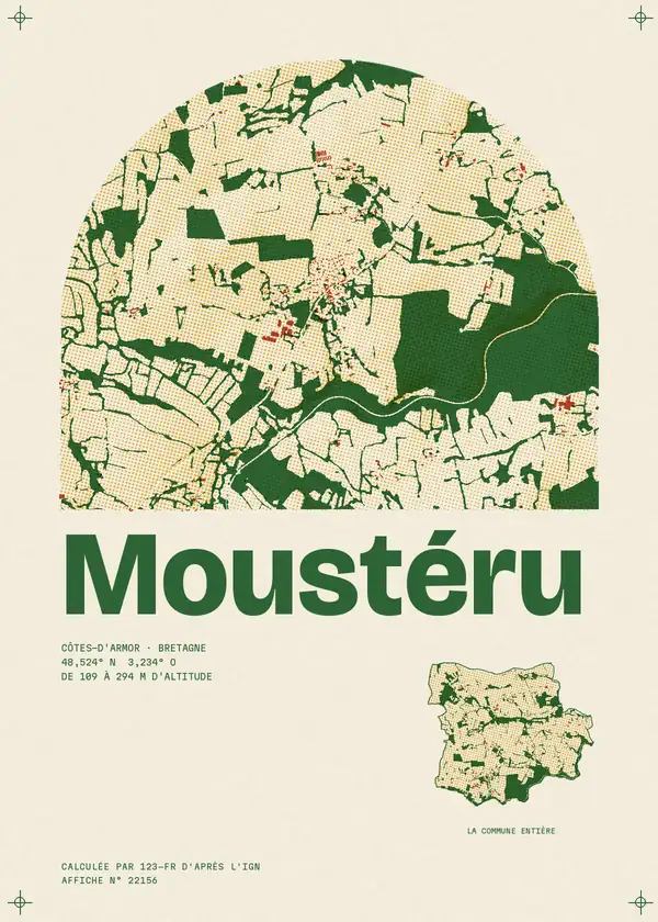 Affiche de Moustéru, calculée par 123-fr d'après l'IGN