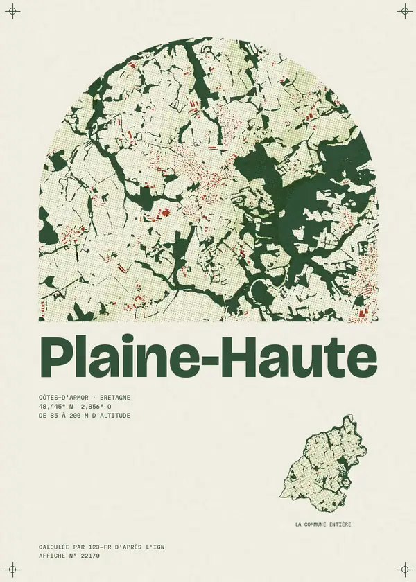 Affiche de Plaine-Haute, calculée par 123-fr d'après l'IGN